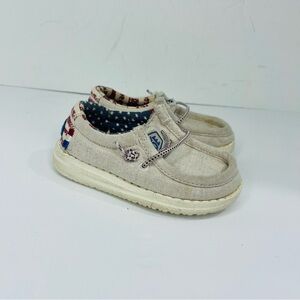 Hey Dude Wally Patriotic Slip On Toddler Shoes Size 7 Kids